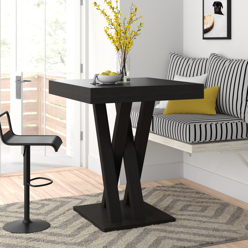 Zipcode Design Hodder Bar Height Solid Wood Dining Table & Reviews